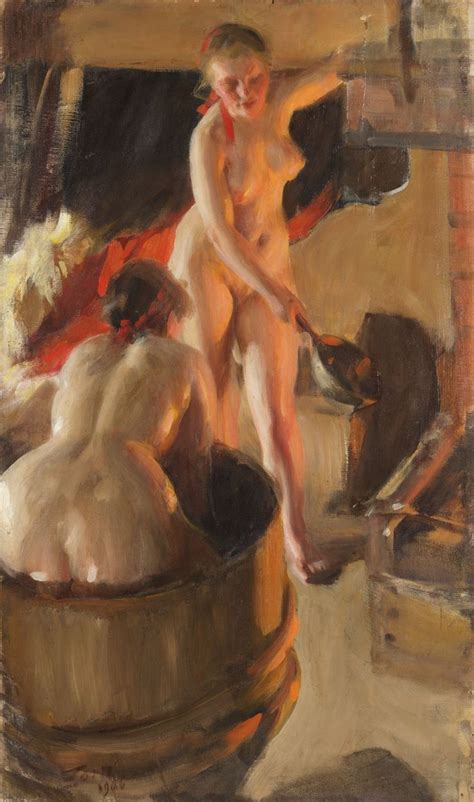 Anders Zorn Girls From Dalarna Having A Bath 1906 National Museum