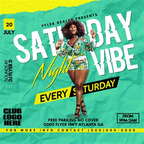 Copy Of Saturday Night Vibe Postermywall