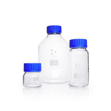 Duran Gls Laboratory Bottles Wide Mouth With Pp Screw Cap And