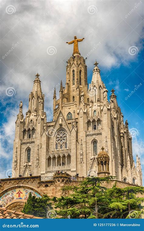 Church Of The Sacred Heart Tibidabo Mountain Barcelona Catalonia