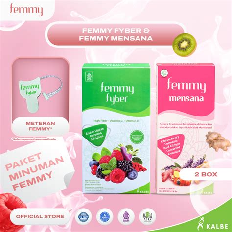 Jual Bundle Collagen Femmy Fyber Kebutuhan Serat Harian 1Box Femmy