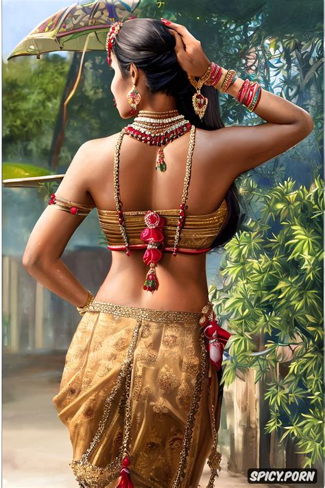 Image Of A Traditional Villager Gujarati Bhabhi Is Showing Off Her