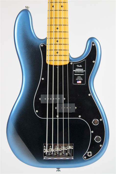 Fender American Professional Ii Precision Bass V Maple Fingerboard Dark Night W Ohsc