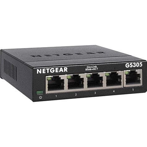 NETGEAR 5 Port Gigabit Ethernet Unmanaged Switch GS305 Home Network