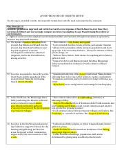 Period One Key Concept Framework Filled In Apush Period One Key