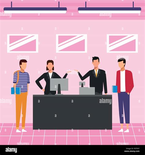 People at mall Stock Vector Image & Art - Alamy