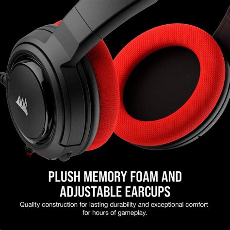 Corsair Hs35 Stereo Gaming Headset Red Datablitz