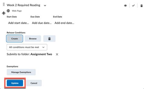 Brightspace Release Conditions UVM Knowledge Base