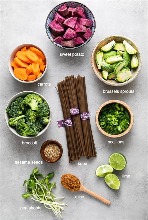 Soba Miso Soup Roasted Veggies The Simple Vegansita Healthy