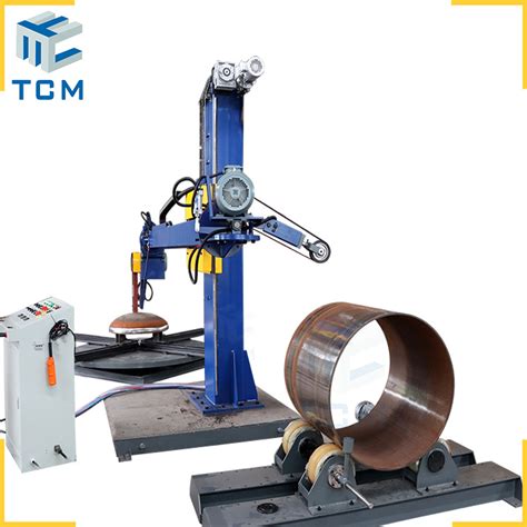 Steel Tank Shell Dishes In Automatic Polishing Machine Tcmgrinding