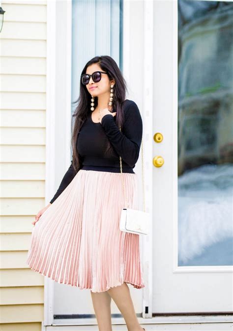 In Love With This Pink Satin Pleated Skirt 💖💖 Outfit Details Liketk It 2qmu7 Liketkit