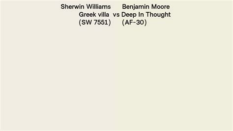 Sherwin Williams Greek Villa Sw Vs Benjamin Moore Deep In