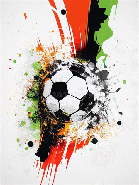 Colorful Abstract Soccer Background Soccer Poster Football Background