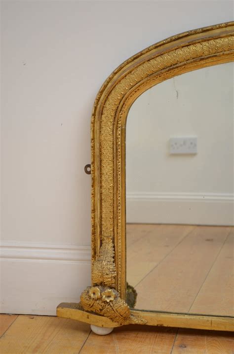 Antiques Atlas Victorian Gilded Mirror Of Narrow Proportions H74