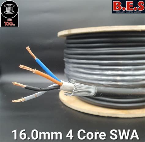 16 0mm² 4 Core SWA Armoured Cable 100m drum