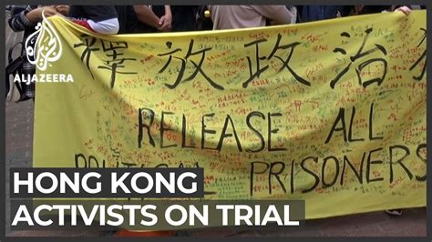 Hong Kong 47 Prominent Activists Appear In Court Youtube