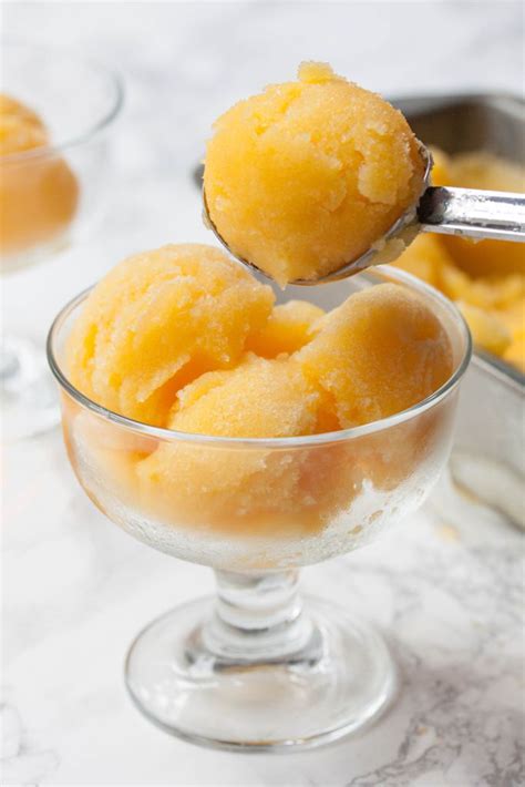 Fresh Orange Sorbet The Greedy Vegan