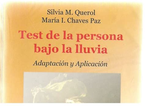 Manual Del Test De La Persona Bajo La Lluvia Estudiando Psicolog A