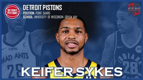 Detroit Pistons Keifer Sykes Youtube