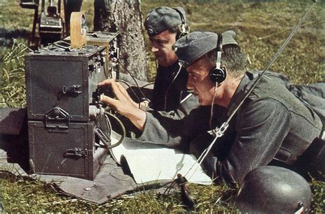 German Army With Field Radio Photograph By Mary Evans Picture Library