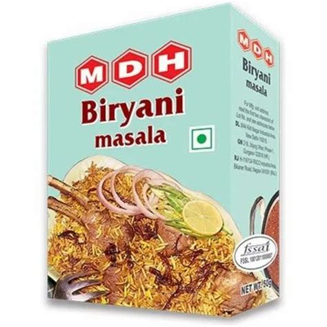 MDH Biryani Masala Packaging Size 50 G Packaging Type Box At Rs 78