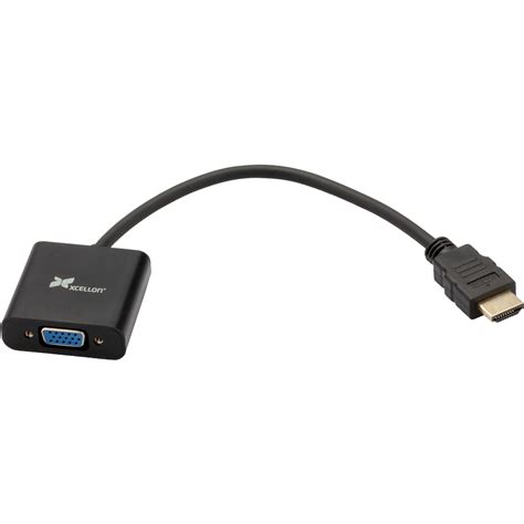 Xcellon Hdmi To Vga Audio Adapter Cable Hdmi Vgaa B H Photo