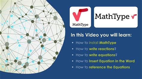 MathType Tutorial Formatting Equations And Reactions In MS Word YouTube