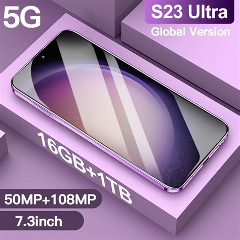 Smartphone S23 Ultra D Bloqu T L Phone Portable 5G Cran HD 7 3 16 Go