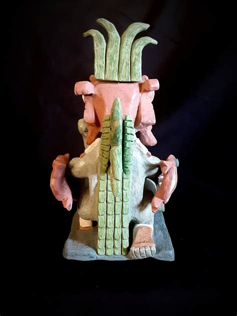 Huitzilopochtli Mexica Statue Ceramic Handmade Artisan - Etsy