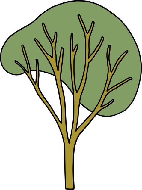 Simplicity Tree Freehand Drawing Flat Design Png