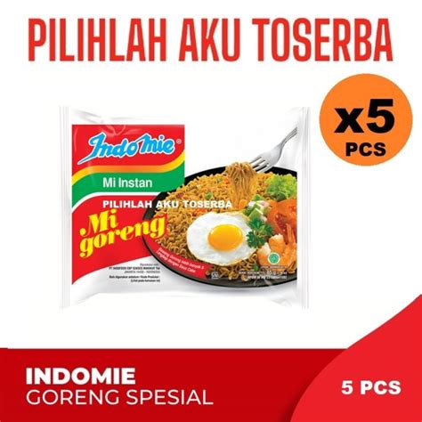 Jual Mie Instant INDOMIE GORENG SPESIAL HARGA 5 PCS Jakarta