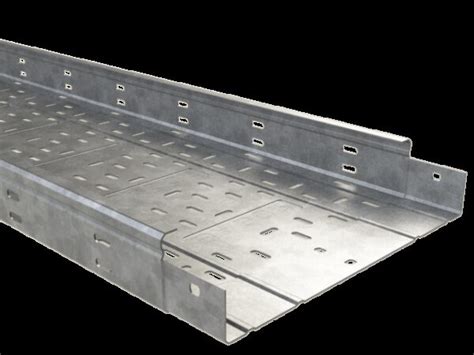Perforated Reinforced Cable Tray Model FRE X GC Hot Dip Galvanized Steel HDG Finish