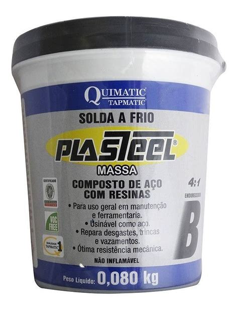 Solda A Frio Plasteel 4 1 Massa 450g Pq1 Tapmatic R 161 99