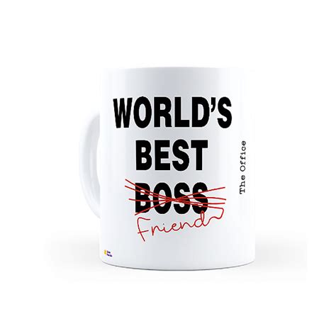 Caneca World Best Boss Friend The Office Loja Pandesivo