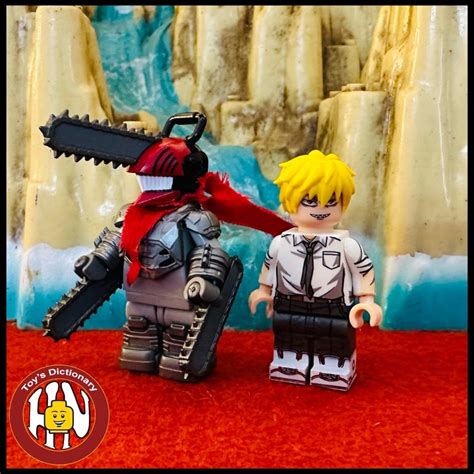 Puzzle Toy Assemble Minifigures Chains Model Chainsaw Man Denji