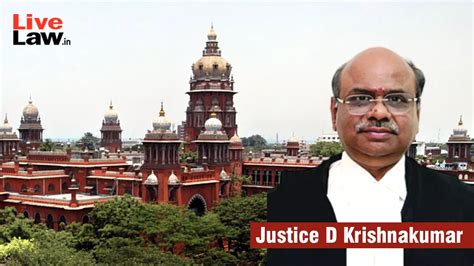 Centre Notifies Appointment Of Justice D Krishnakumar As Acting Chief