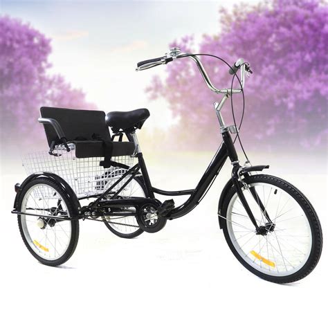 20 3 Wheel Adult Tricycle Bike Bicycle Trike W Folding Back Basket