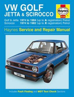 Volkswagen Golf Jetta And Scirocco Service And Repair Manual Haynes