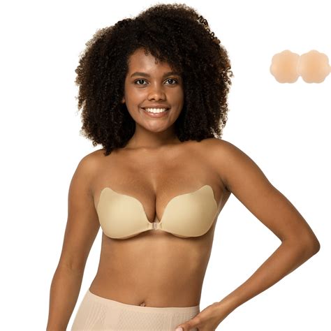 Niidor Reusable Strapless Push Up Invisible Adhesive Bra For Women