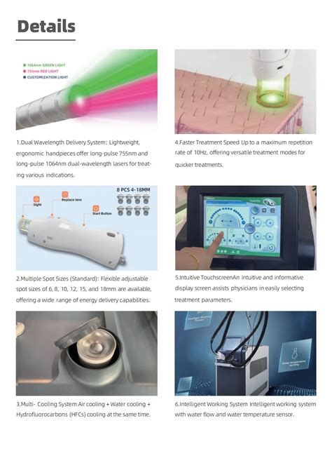 Dual Wavelength Laser Therapy Instrument 755nm 1064nm Laser Picosecond