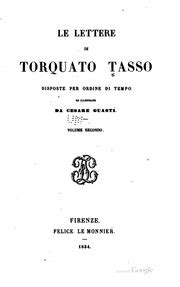 Le Lettere Di Torquato Tasso Tasso Torquato Free