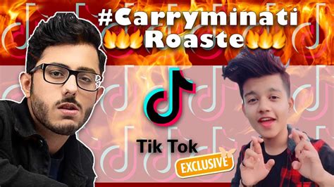 Carryminati Roasted Tiktok Carryminati New Roasted Video Youtube