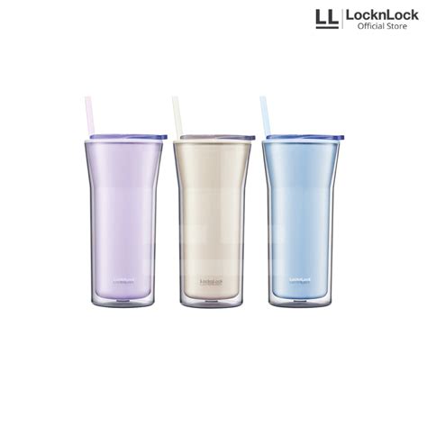 Jual Lock N Lock Botol Minum Daily Essential Cold Cup With Straw Ml