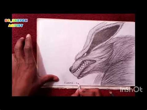 How To Draw A Tutorial Sketch Kurama Naruto For Anime Step By Step