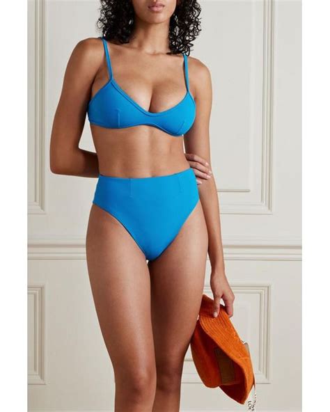Haight Cris And Classic Bikini In Blue Lyst