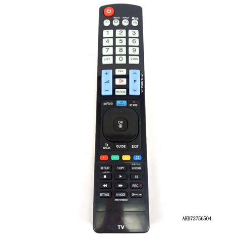 Akb73756504 Remote Control For Lg Plasmsa Led Lcd Hdtv Tv Akb73756510