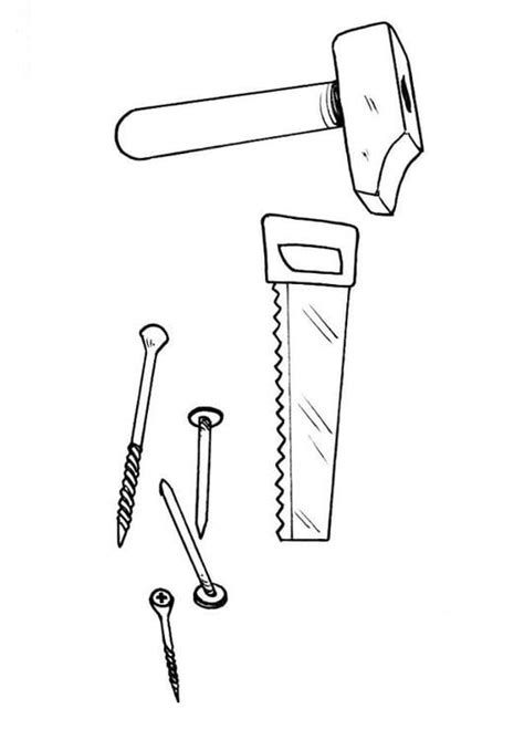 Malvorlage Werkzeug Kostenlose Ausmalbilder Zum Ausdrucken Bild