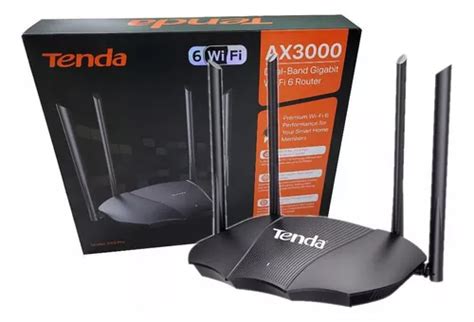 Router Wifi 6 Tenda Ax3000 Fibra Dual Banda 1gb 60 Usuarios Mercadolibre