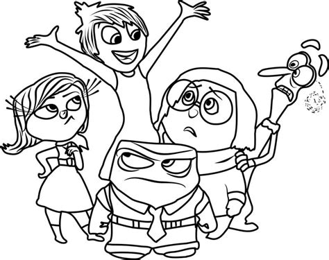 Dibujos De Intensamente Para Pintar Inside Out Coloring Pages Emoji