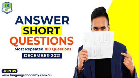 Pte Speaking Answer Short Questions December Exam Prediction